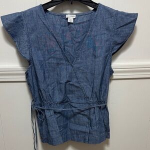 J. Crew factory Women's Denim Blue Blouse